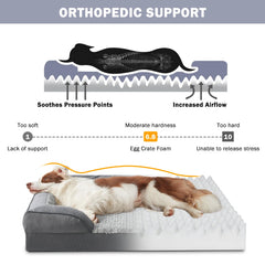La cama INVENHO para perros XL con forro lavable facilita la limpieza.