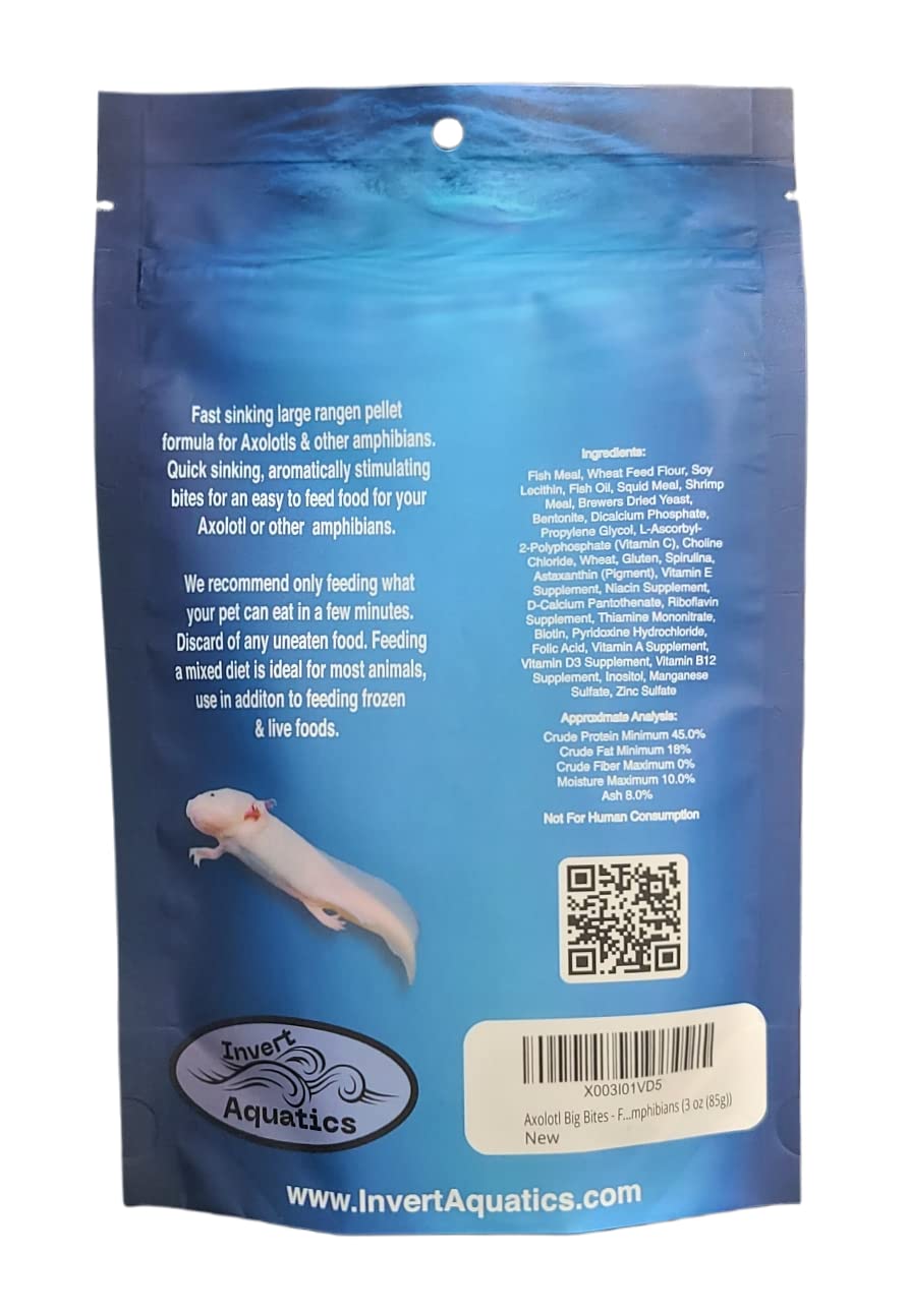 Pellets de hundimiento rapido de Invert Aquatics para una alimentación estable.
