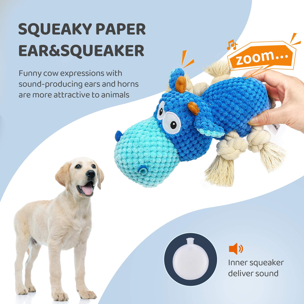 IOKHEIRA peluche con squeaker y crinkle para estimulación y diversión