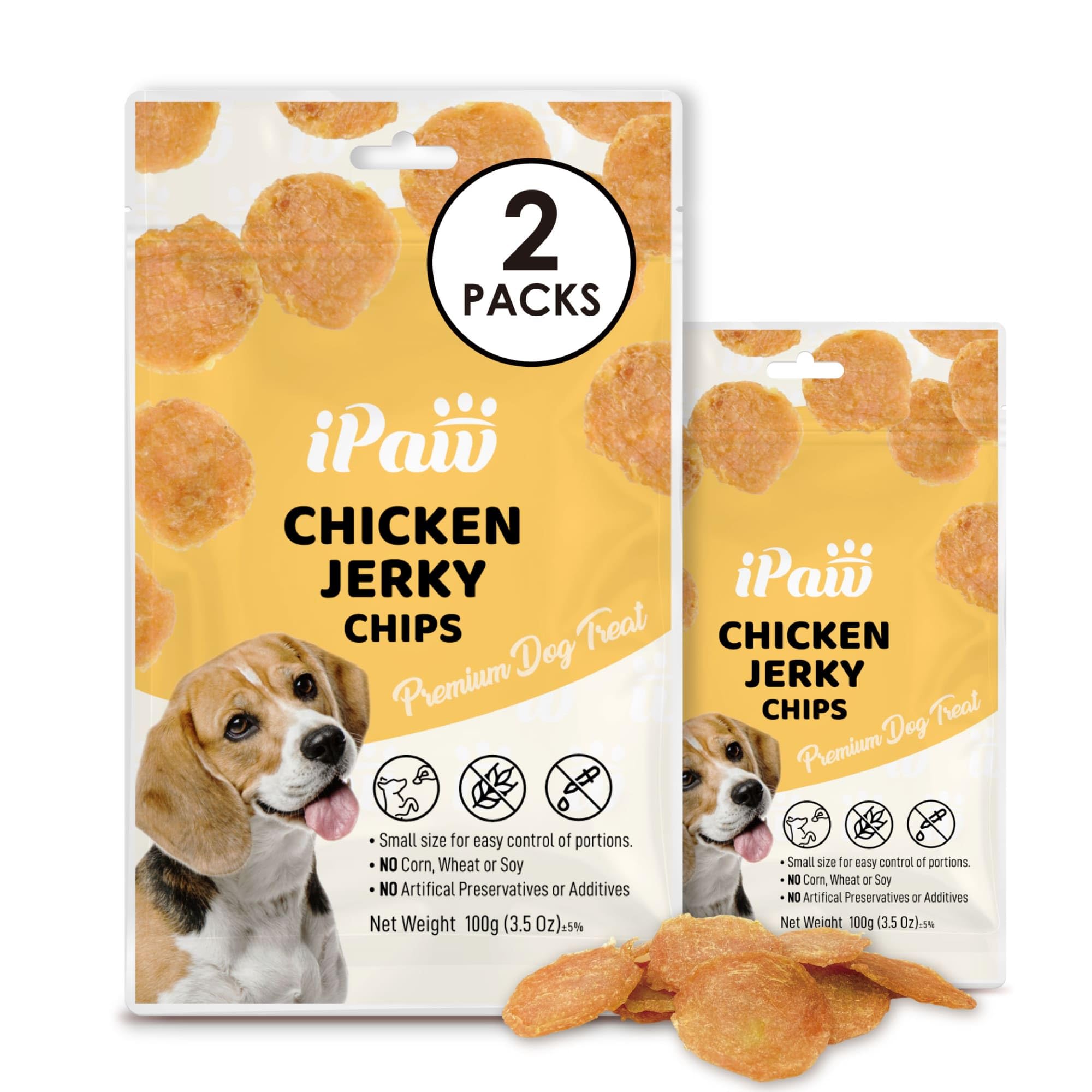 iPaw 2 Saver Combo chips de pollo trozos: premio sabroso para entrenamiento diario.