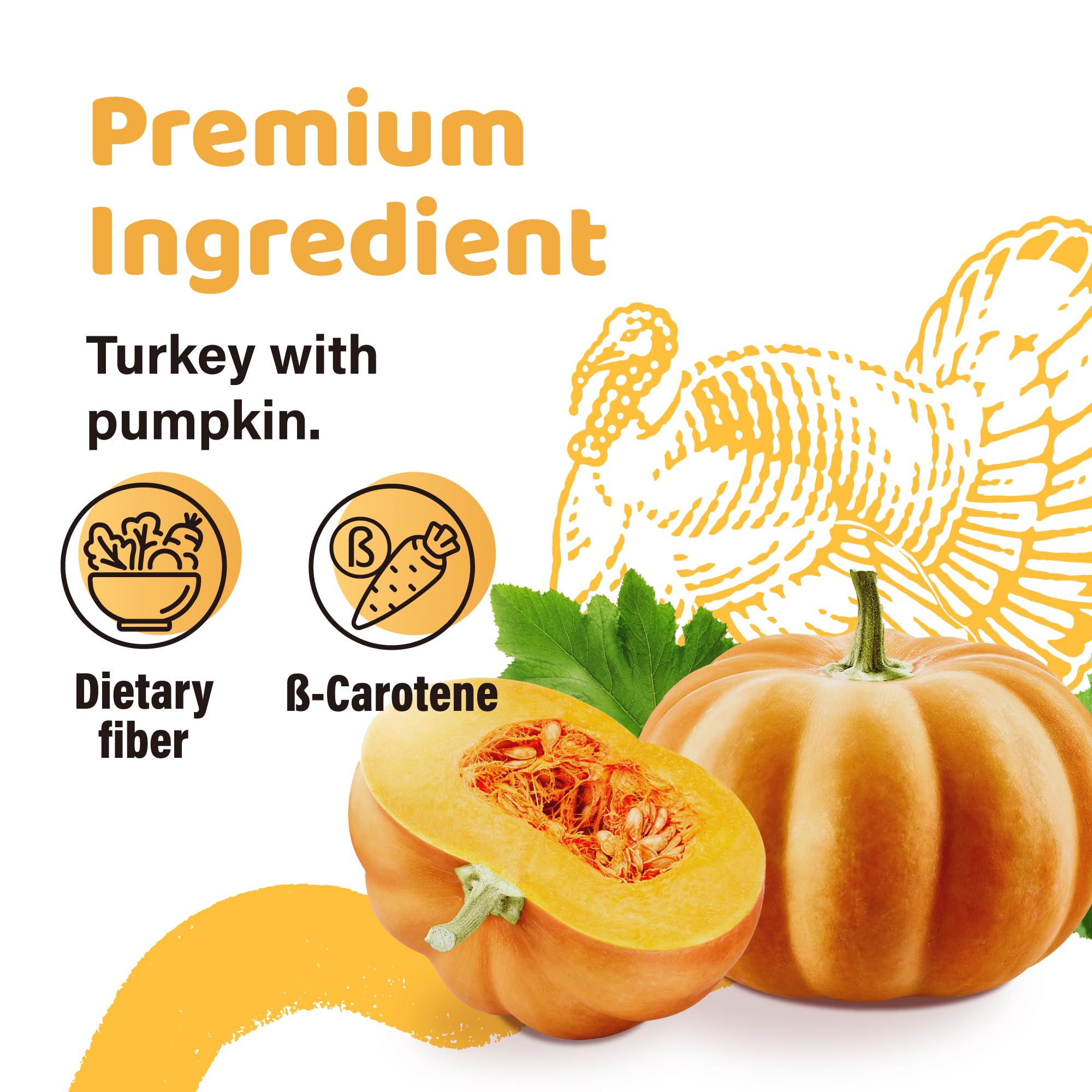 iPaw Premios de pavo: anillo calabaza, perfecto para reforzar conductas durante el entrenamiento.