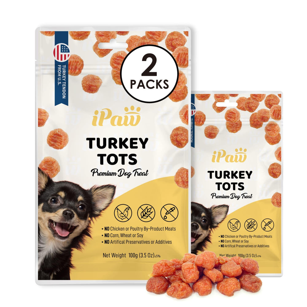 iPaw Tots de Pavo - Entrenamiento premio para sesiones de obediencia.