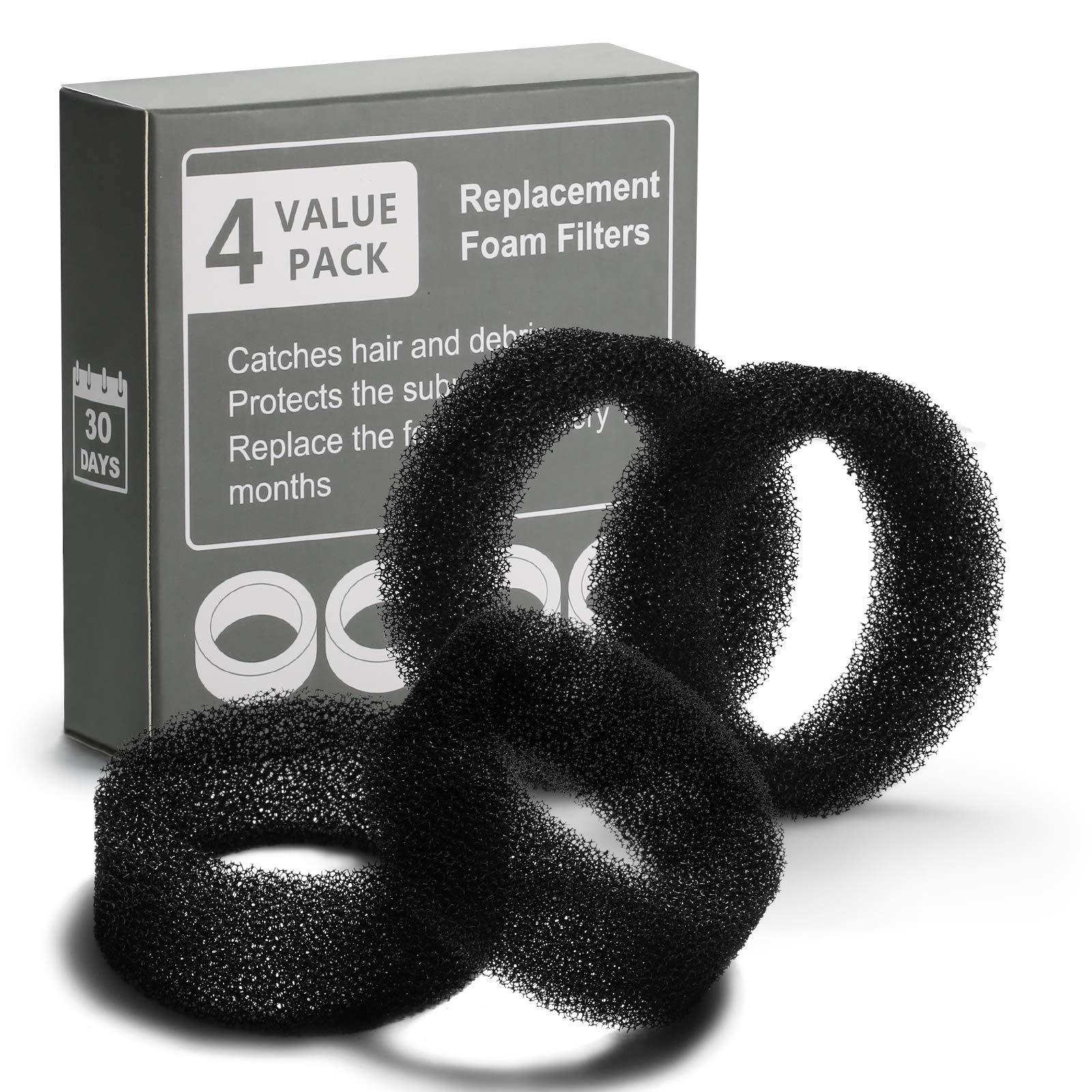 iPettie filtro de espuma para fuente inox, mejora la claridad del agua para tu gato.