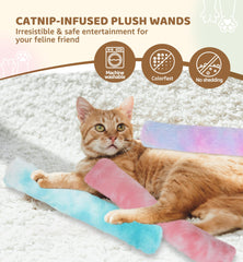 IPTPAS juguete gato felpa con hierba gatera para ejercicio seguro.