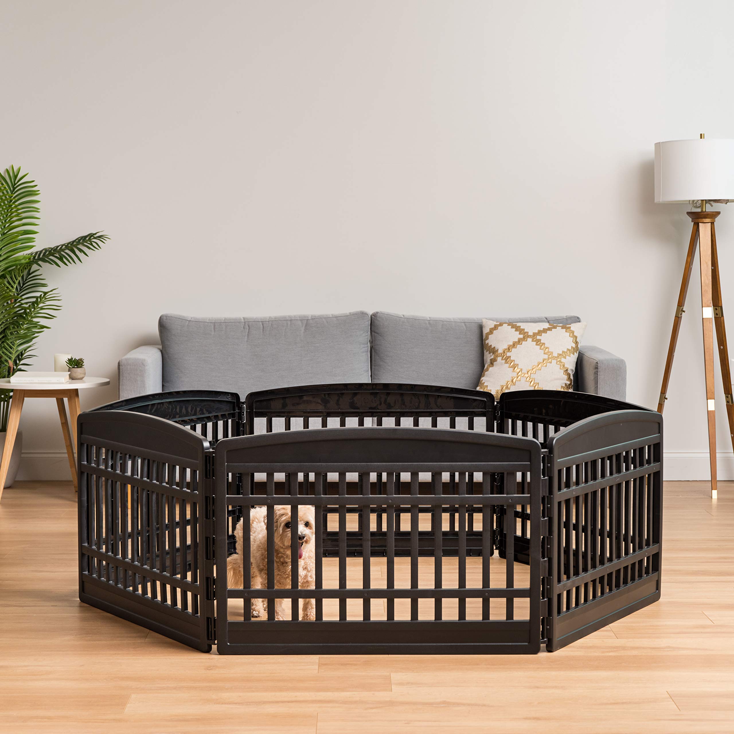 IRIS USA corral de juego para perros uso interior y exterior.