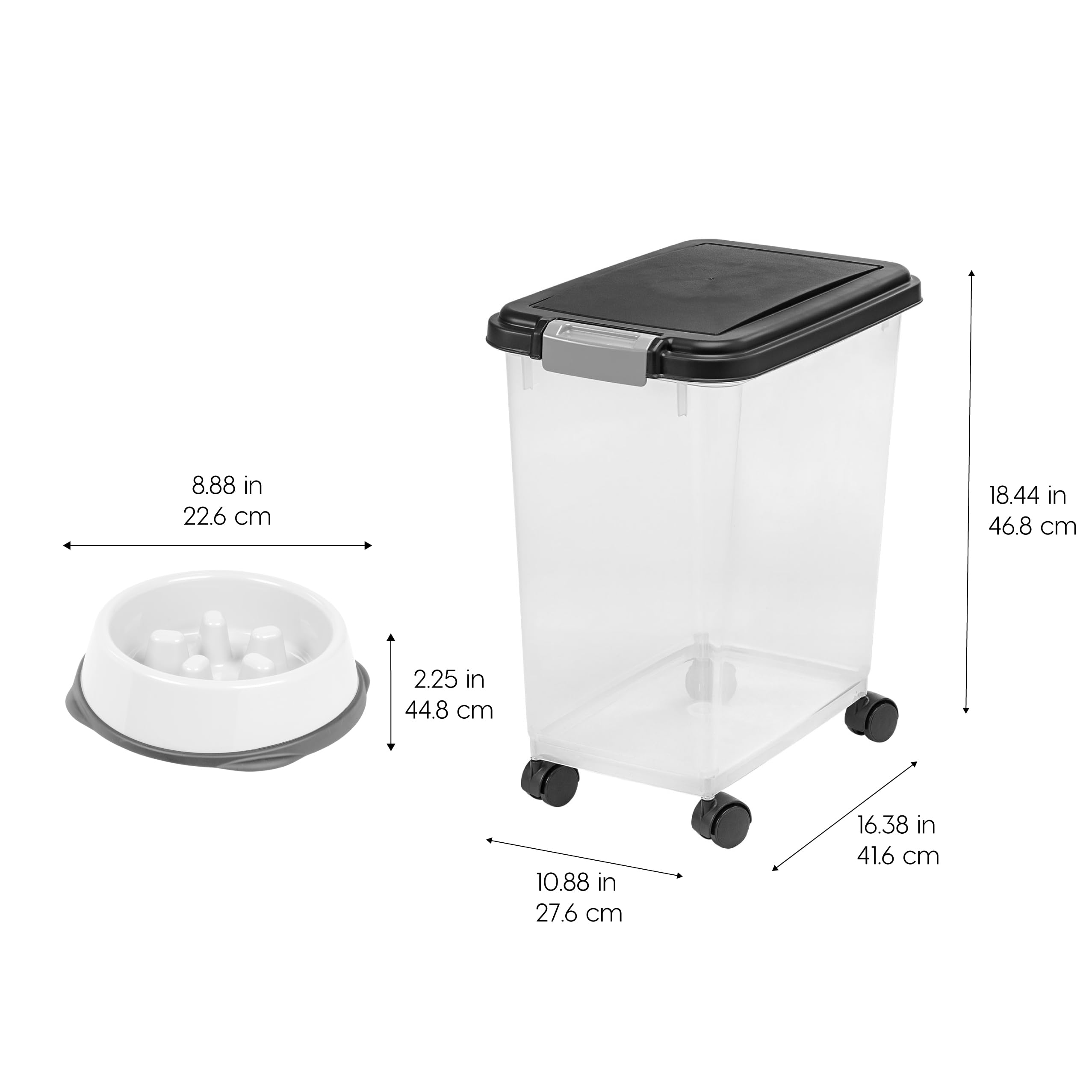 Cuenco lento IRIS USA antiresbalante para hocicos cortos y cómodo comer.
