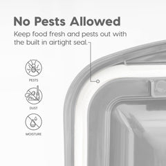 IRIS USA diferentes-tamanos-contenedores-alimentos-mascotas ofrecen ajustes para varias bolsas.