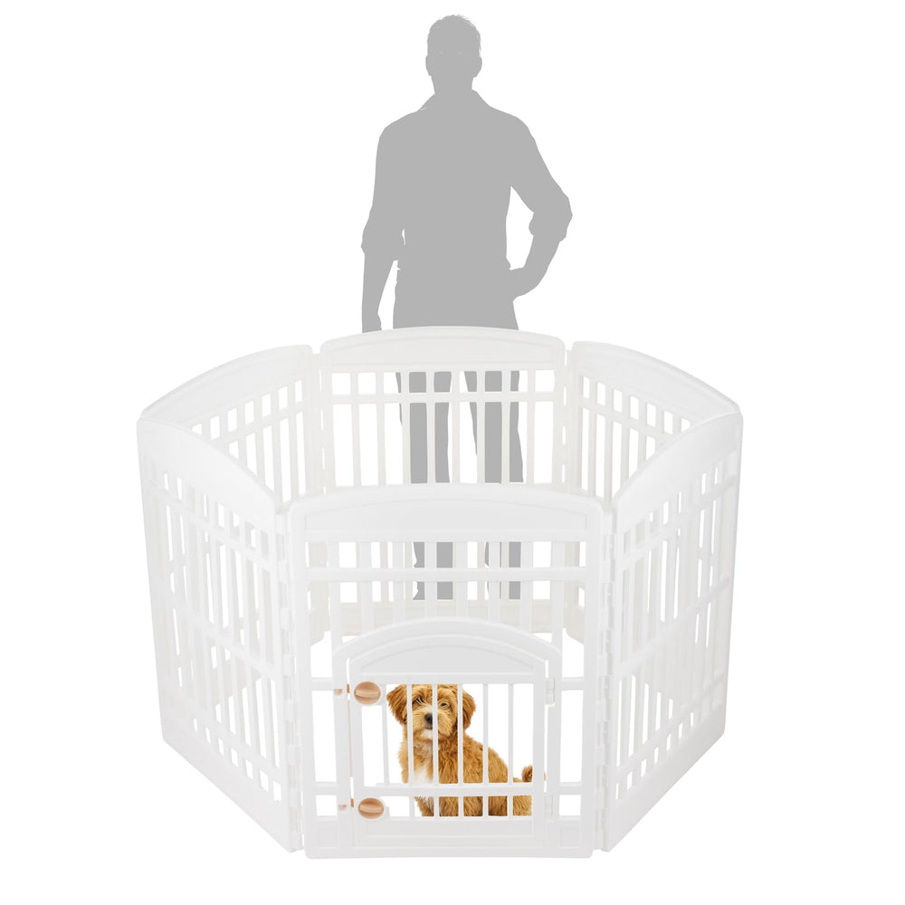 IRIS USA jaula de juego, altura de 34 pulgadas, ideal para perros activos.