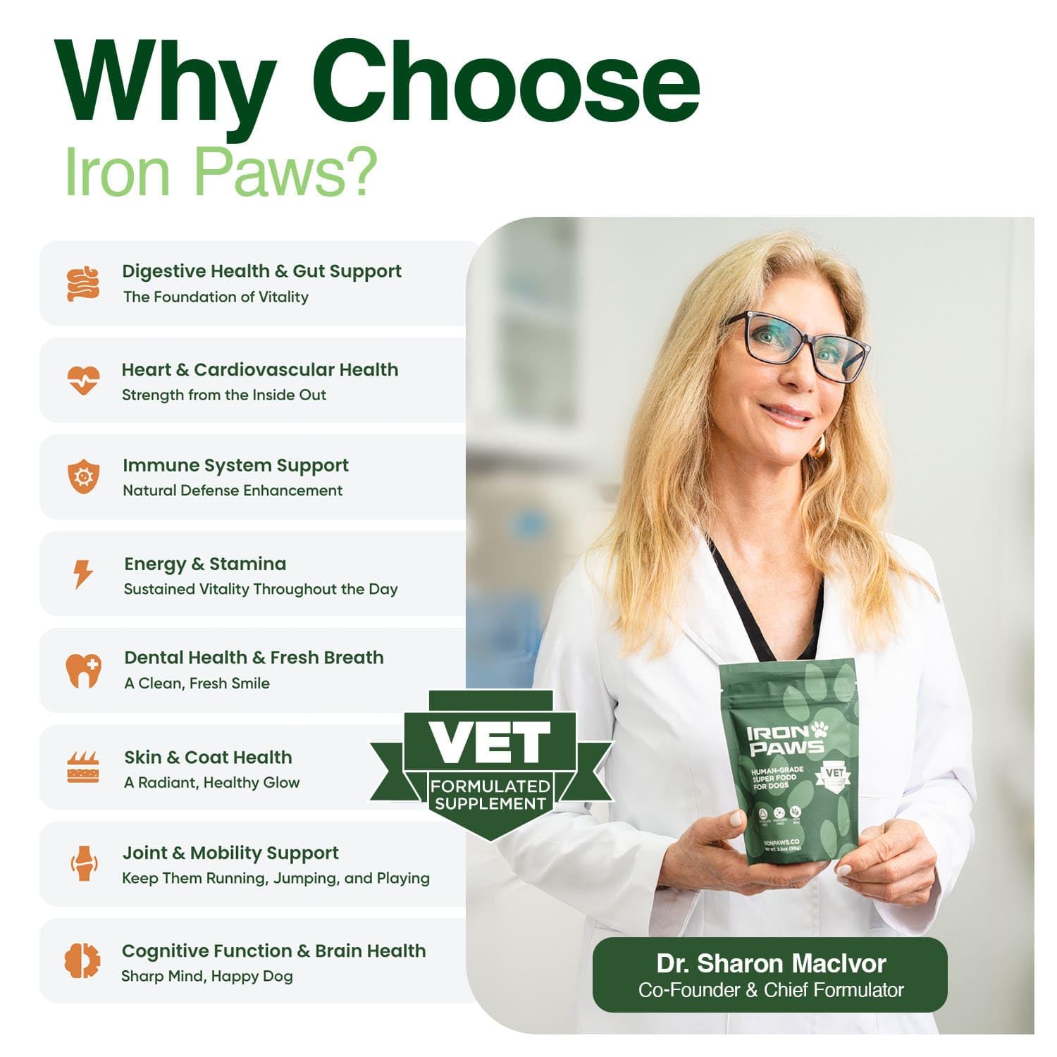 Iron Paws: articulaciones y movilidad para un perro activo.