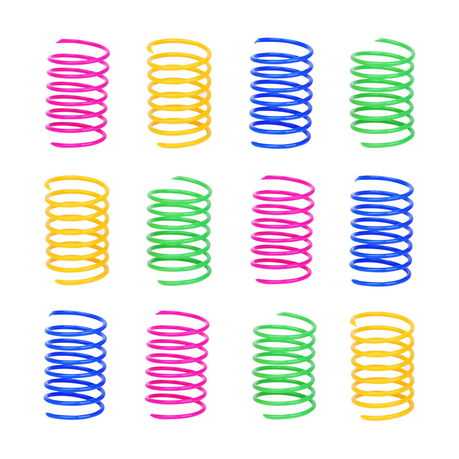 ISMARTEN resorte de plástico para gatos, juego seguro y divertido.