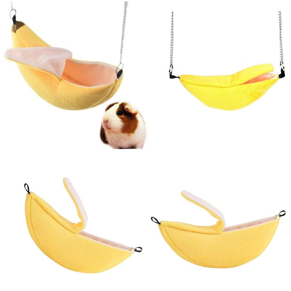 ISMARTEN nido banano para animales pequeños: abrigo suave en interior