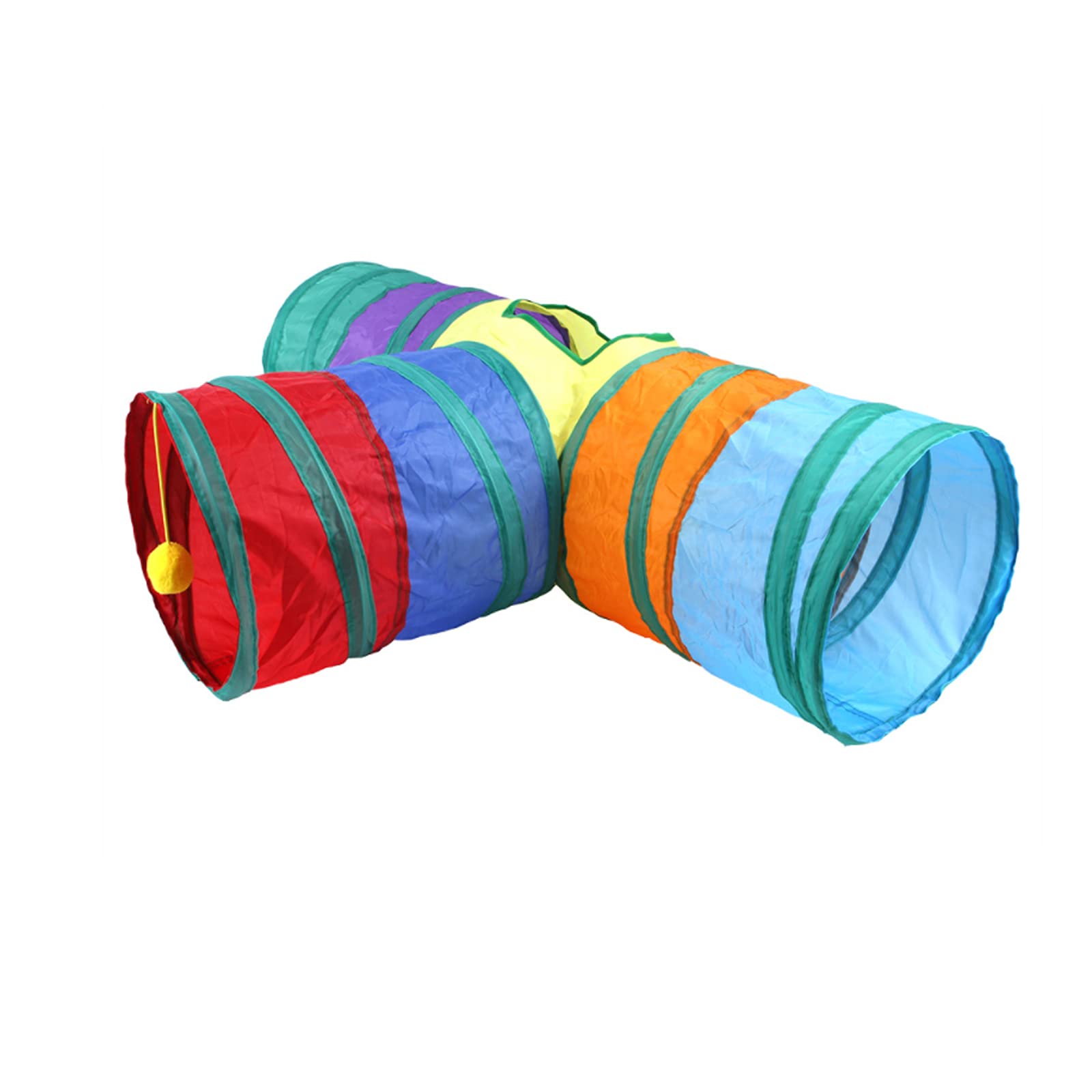 ISMARTEN tunnel-chat arc-en-ciel pliant pour cache-cache
