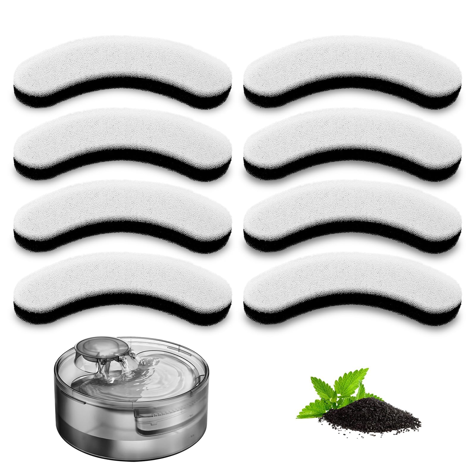 ITSCUTE filtro para fuente de gatos DF010, agua más limpia y fresca