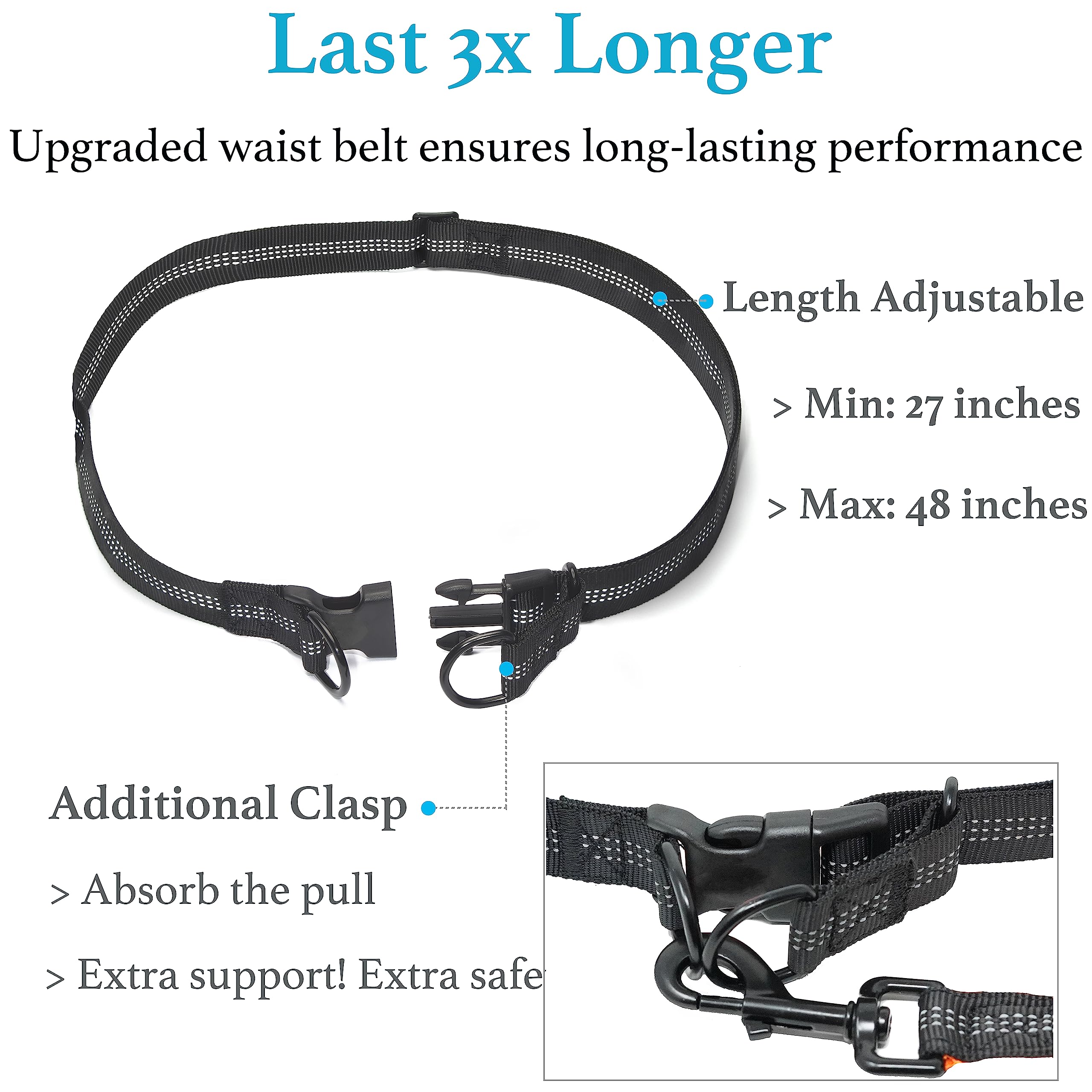 iYoShop cinturón de cintura cómodo ideal para paseos prolongados
