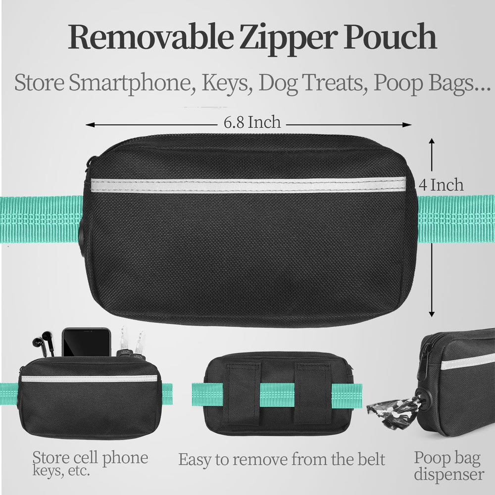iYoShop correa con bolsillo de cremallera turquesa para guardar teléfono