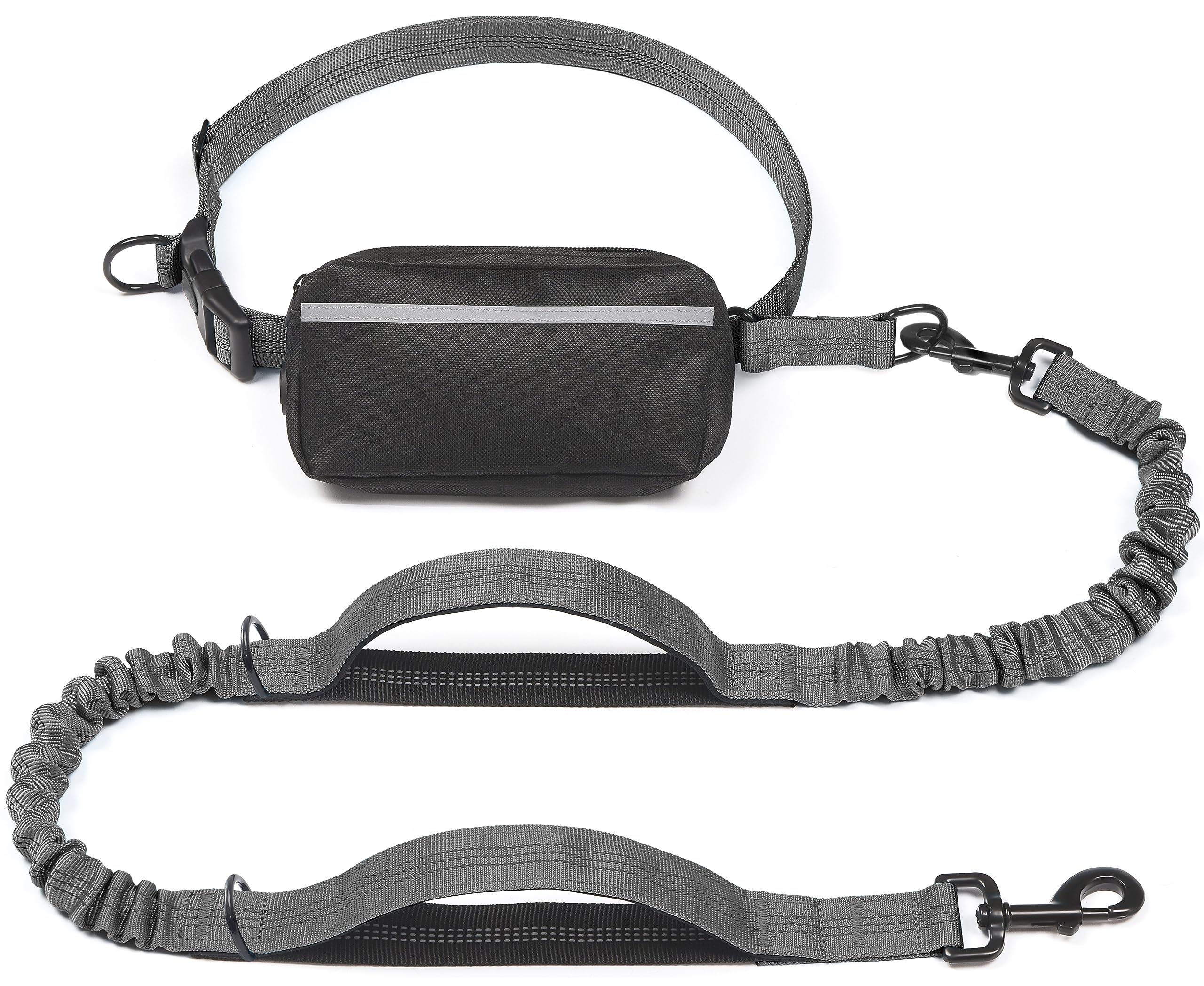 iYoShop Correa de perro con bolsa de cremallera removible para paseos ordenados.