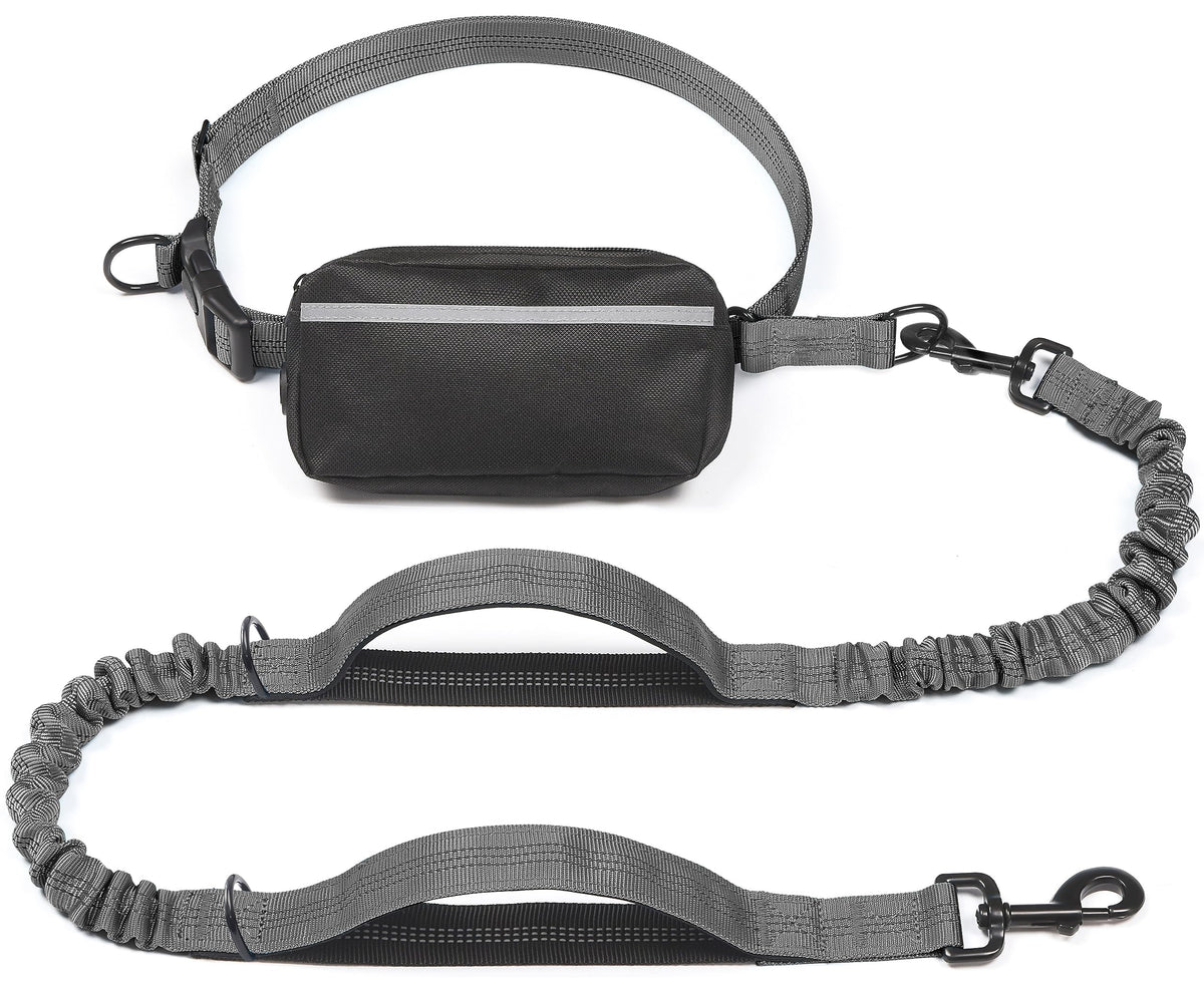 iYoShop Correa de perro con bolsa de cremallera removible para paseos ordenados.