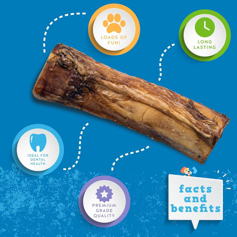 Huesos de médula naturales con carne de Jack&Pup para nutrición y placer masticatorio