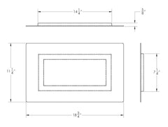 Jackel cubierta de ventilación pintable para espacio de arrastre, se puede adaptar al color de la fachada
