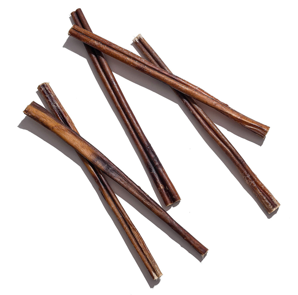 Jack&Pup Bully Stick, textura consistente para masticar de forma segura.