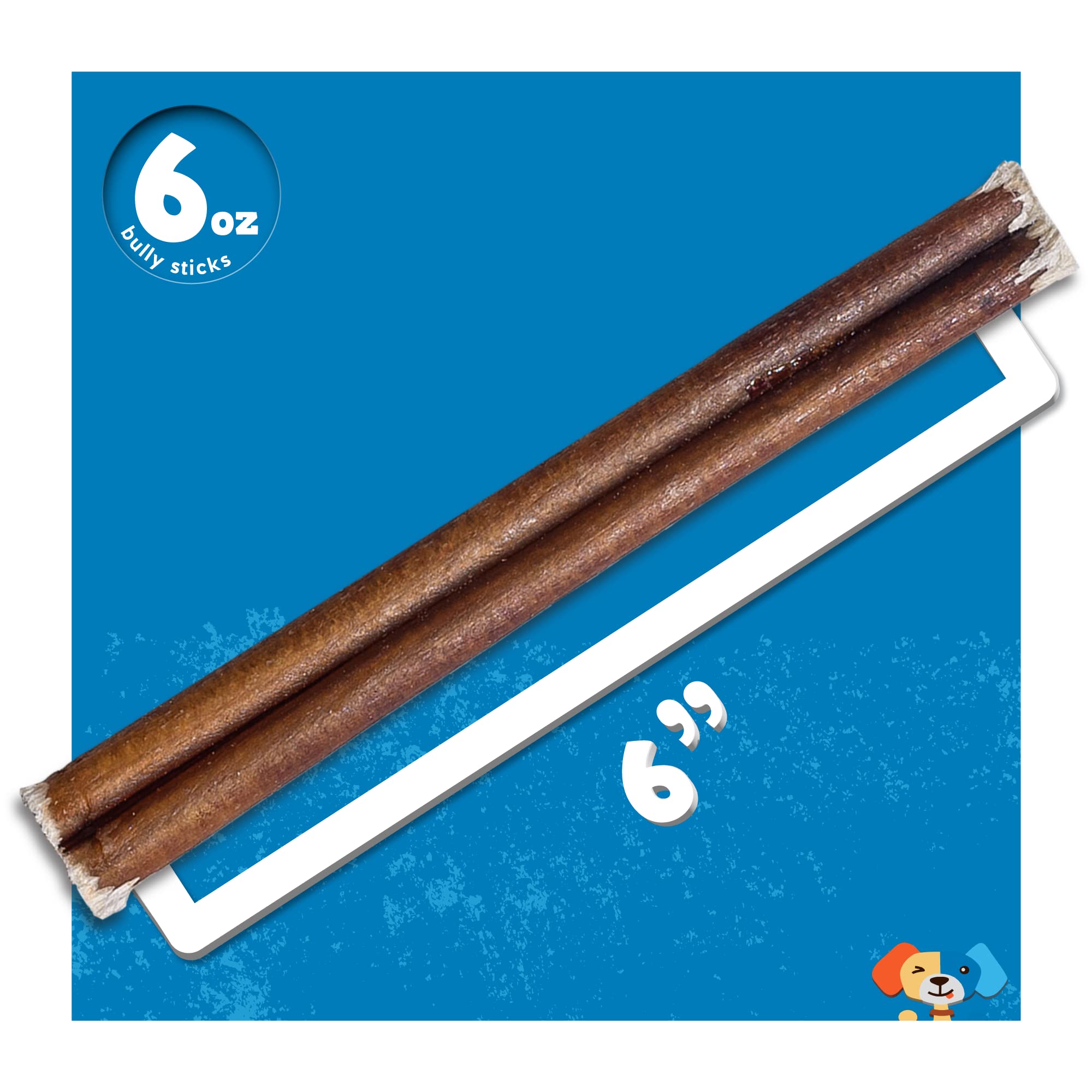 Apoya higiene dental con Jack&Pup Bully Sticks, masticación natural