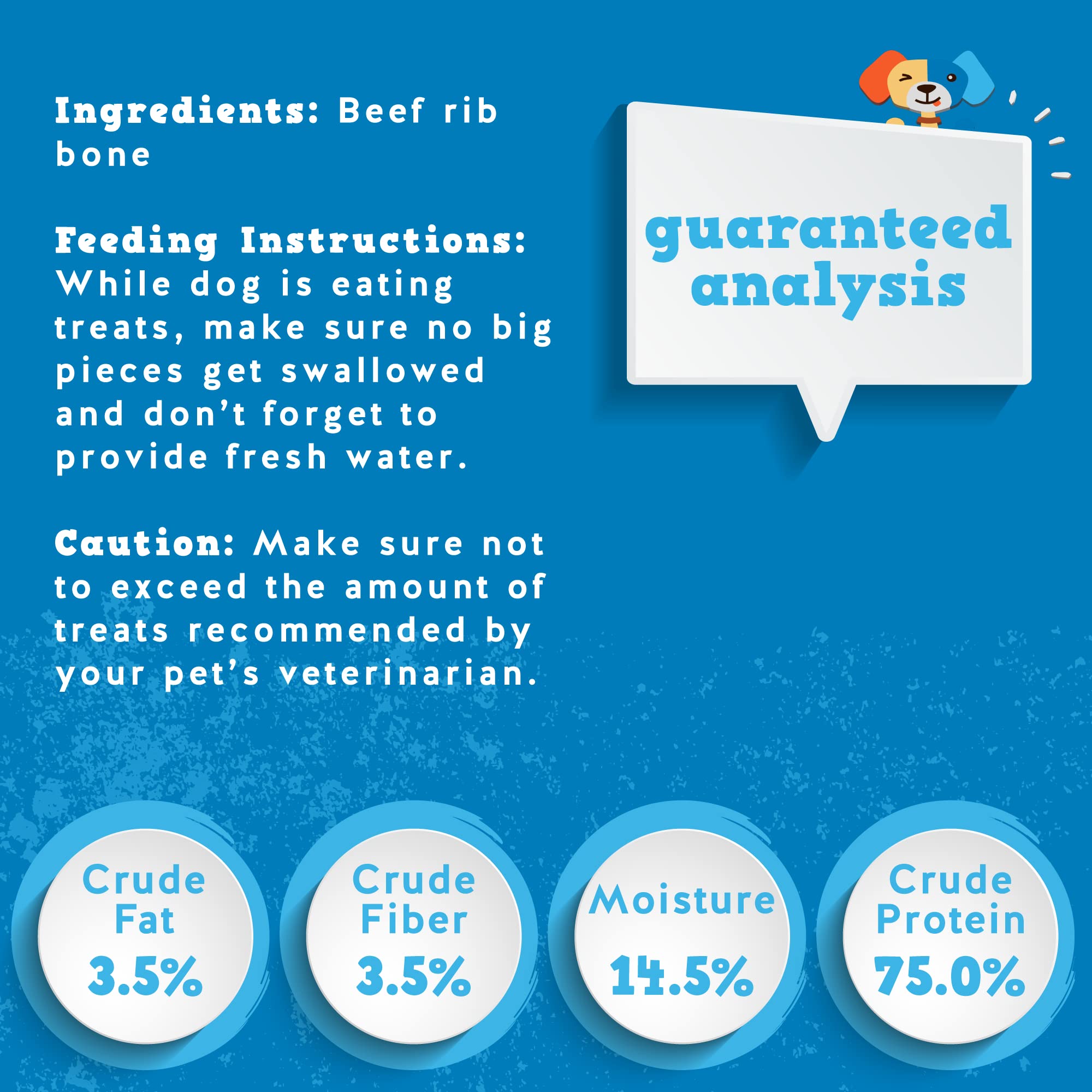 Jack&Pup huesos de res con sabor ahumado, apoyo dental suave.