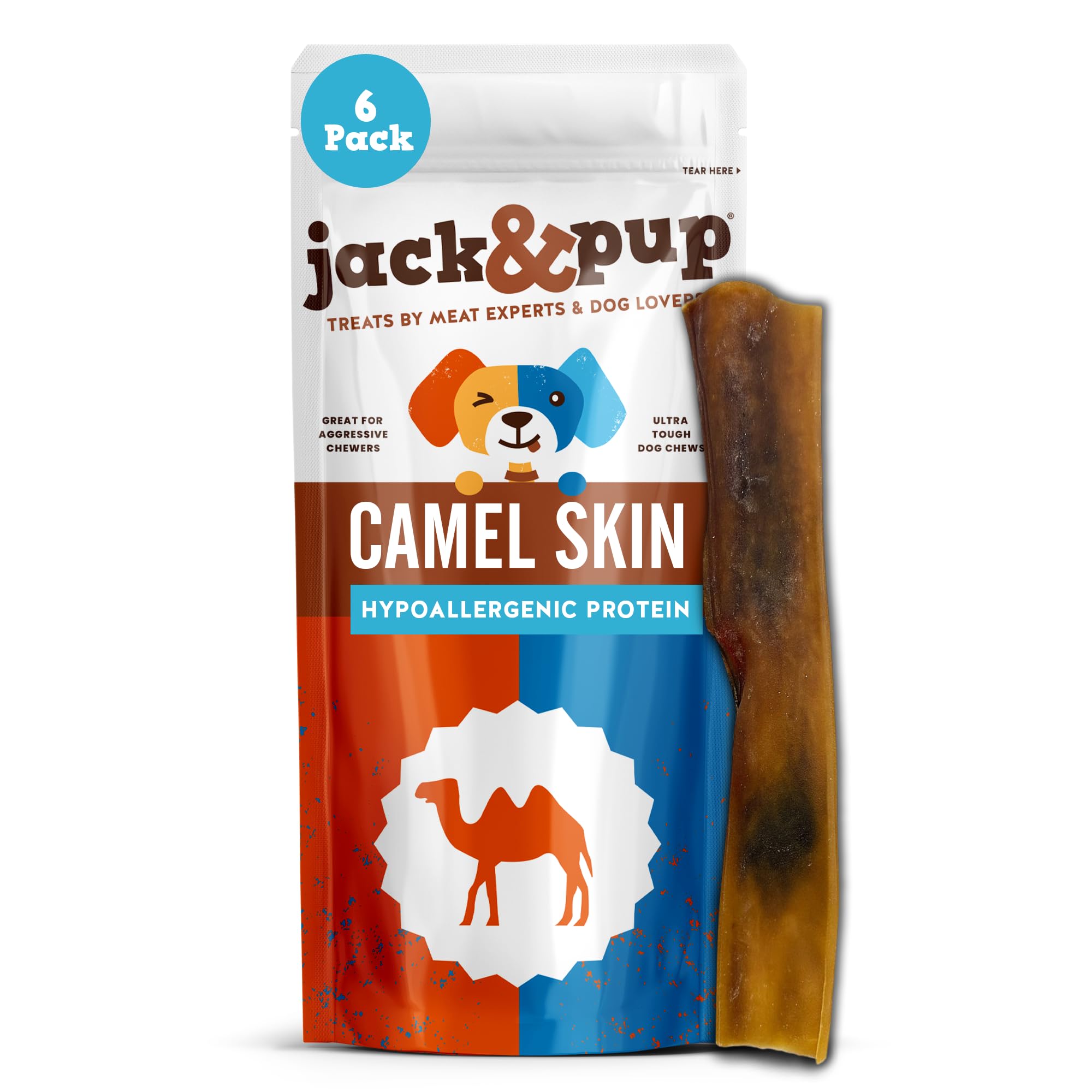 Jack&Pup piel de camello: textura densa para masticadores agresivos