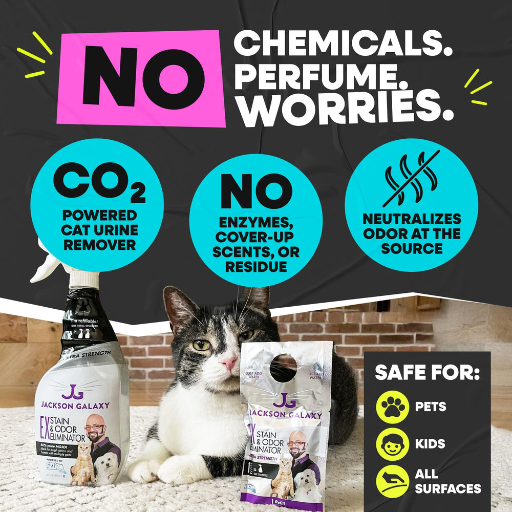Jackson Galaxy EX; preparación rápida para limpiar manchas y olores.