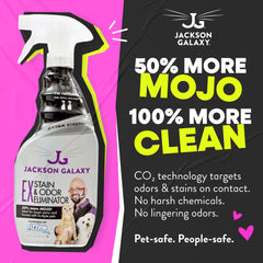 Jackson Galaxy EX; tabletas CO2 para preparar 23oz de limpiador eficaz.