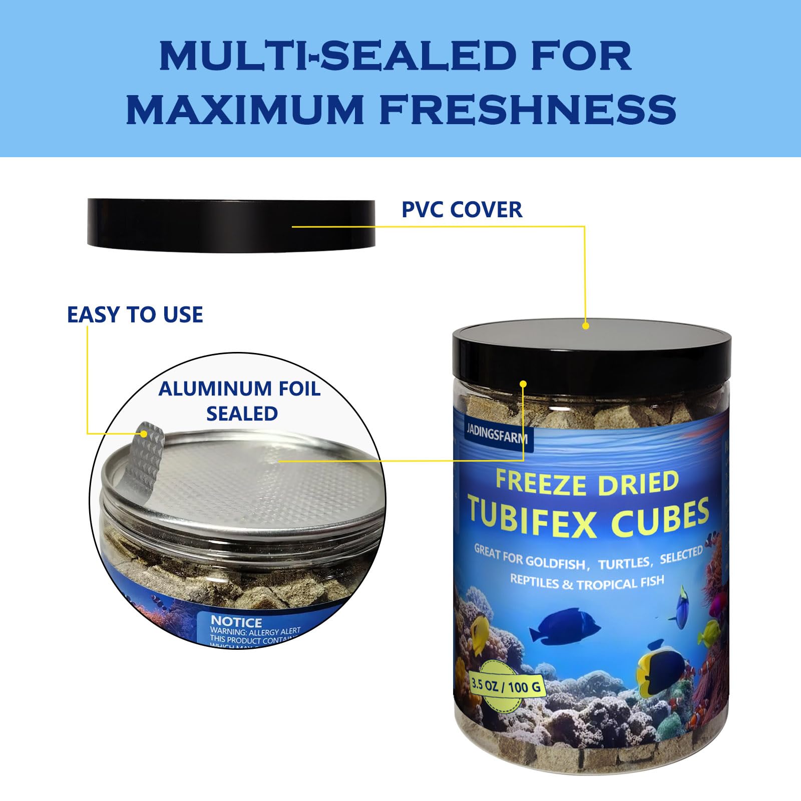 JADINGSFARM cubos fáciles de usar; mantiene forma y ayuda a evitar sobrealimentación.