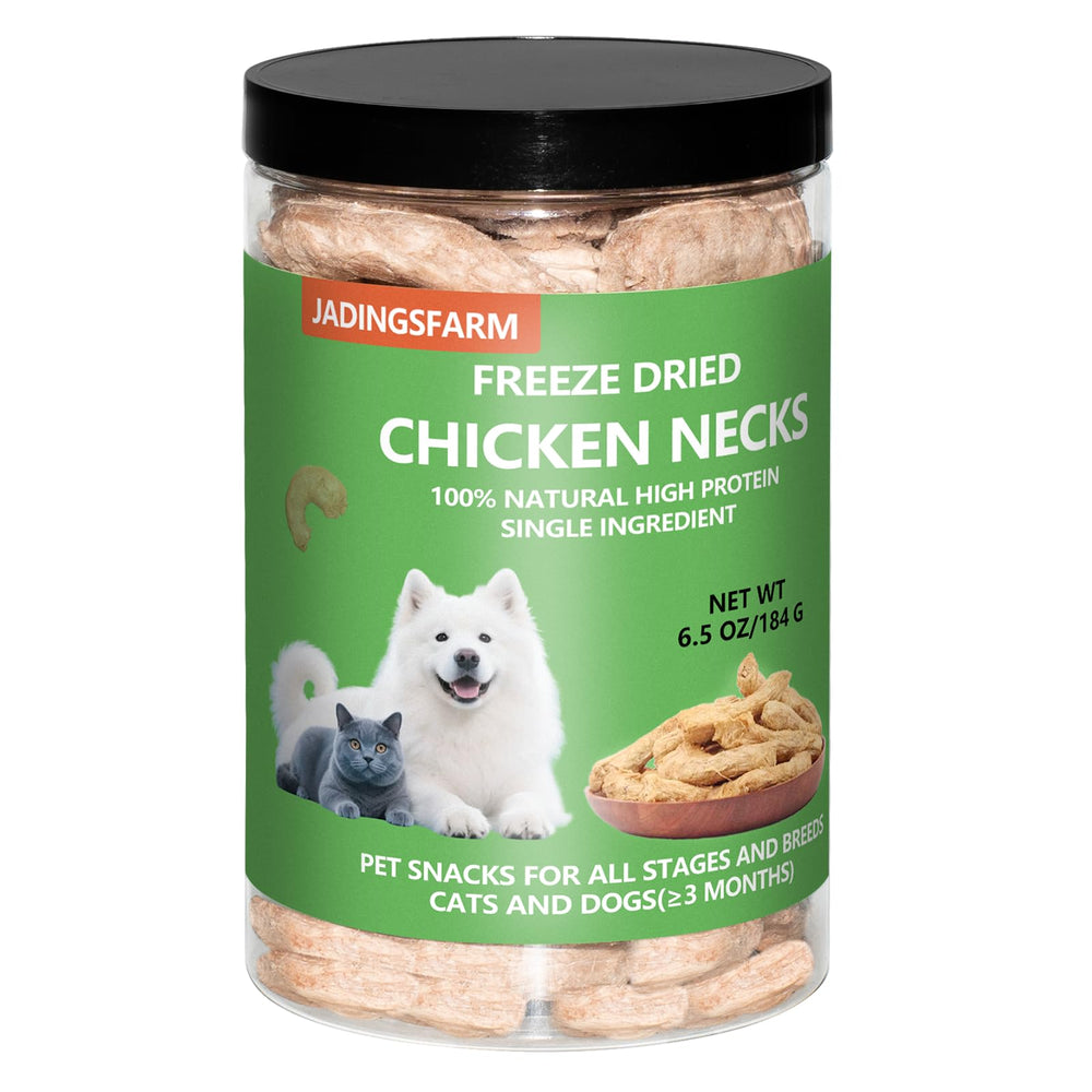 JADINGSFARM cuellos de pollo deshidratados: snack crujiente para entrenamiento