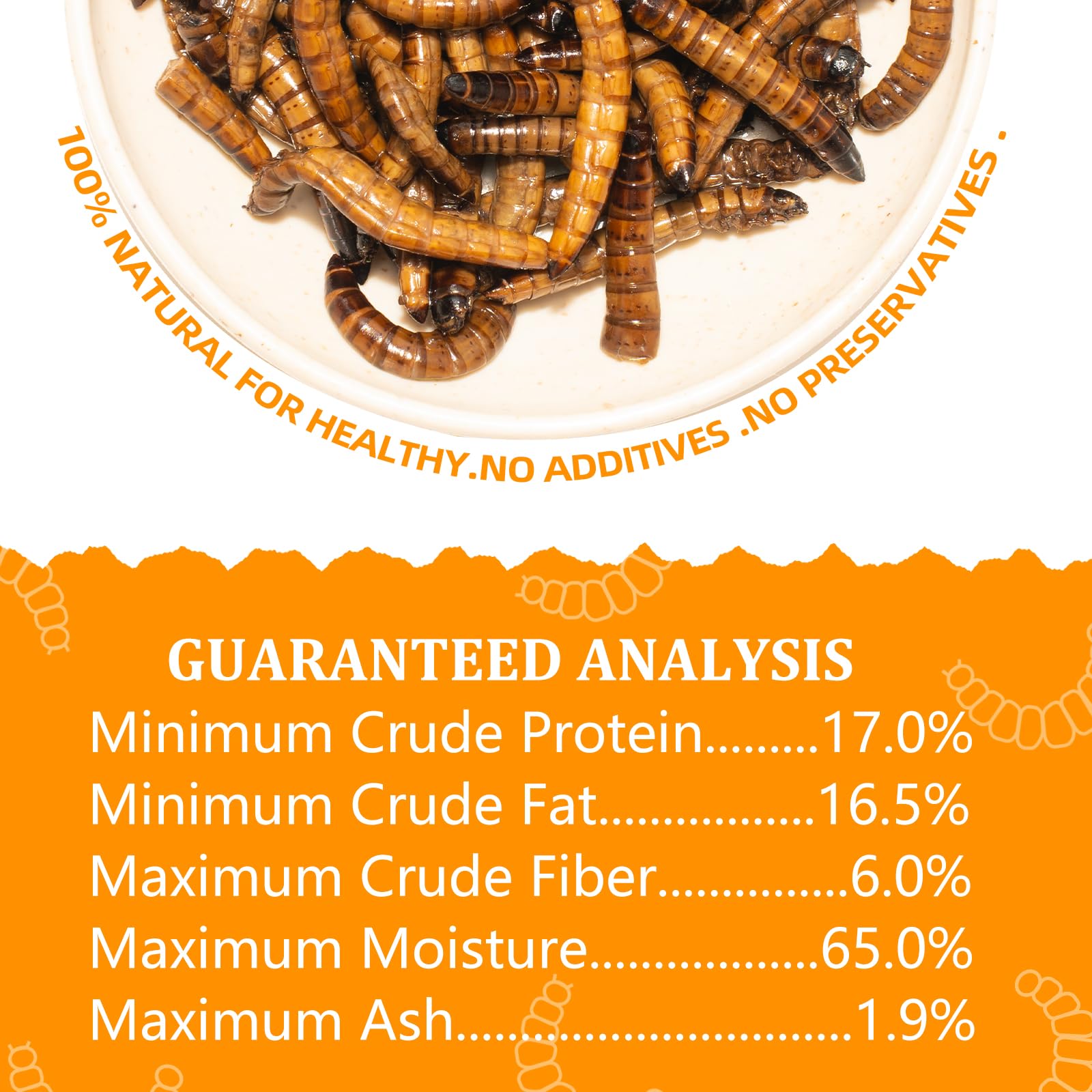 lata de 1.2 oz de gusanos superworms con cierre reutilizable.