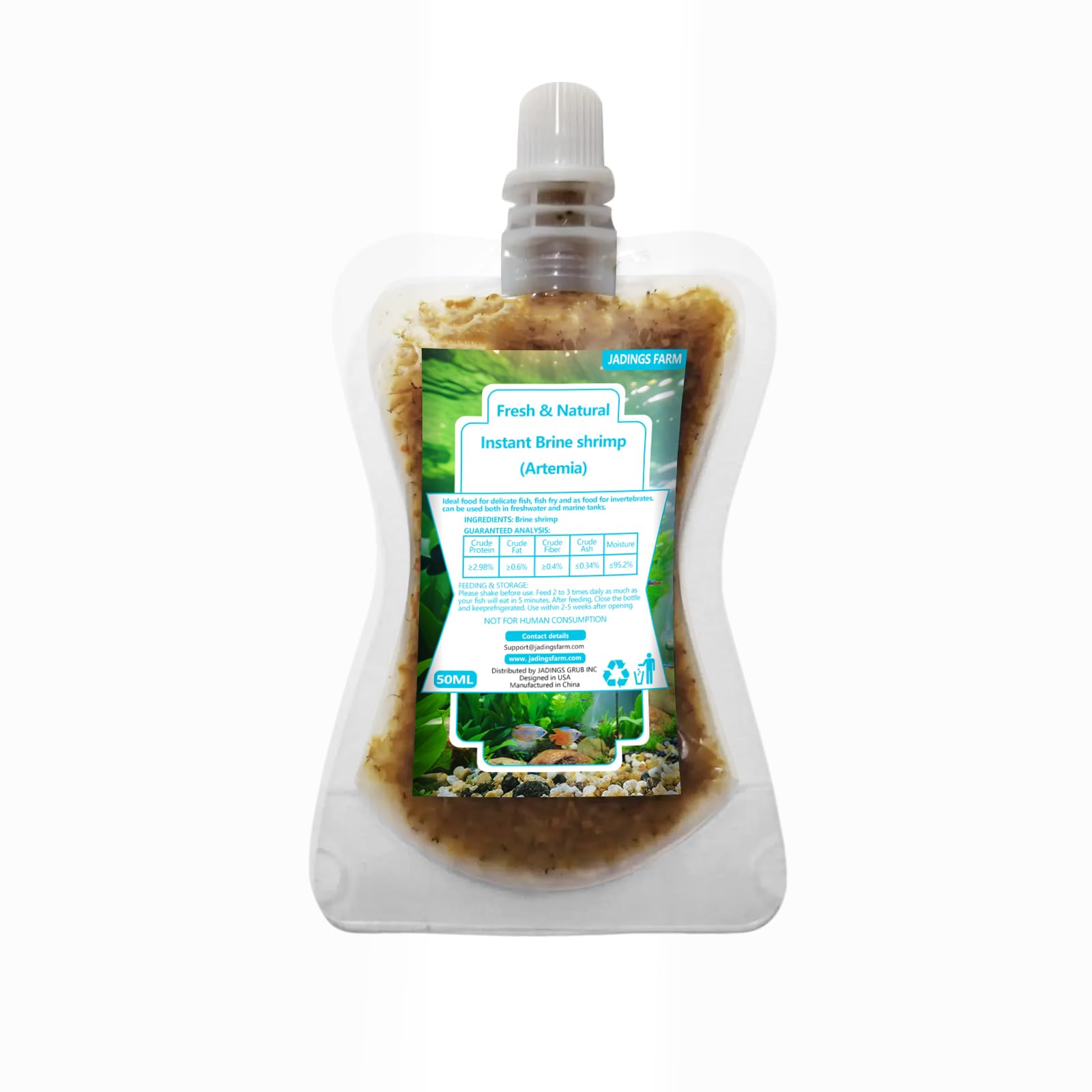JADINGSFARM: Huevos de artemia para peces, listo para alimentar en acuarios.