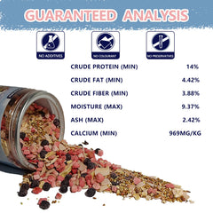 JADINGSFARM Ingredientes naturales: avena y arándanos, ideal para dieta equilibrada.