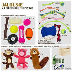 Jalousie peluche con chirrido para perro mediano, entretenimiento duradero.