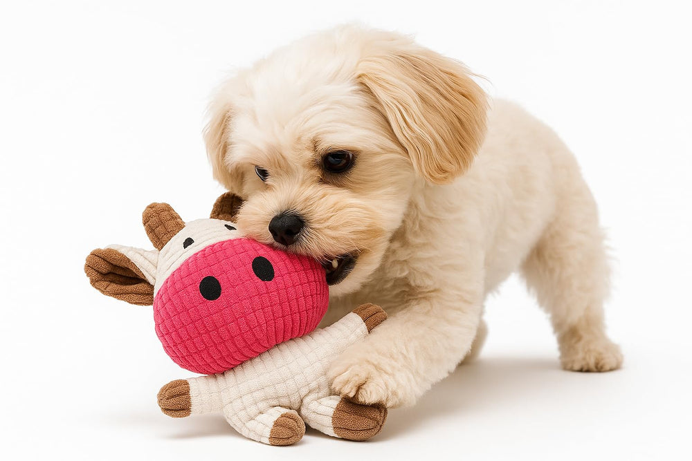 Jalousie: juguete peluche para perros medianos, entretenimiento de larga duración.