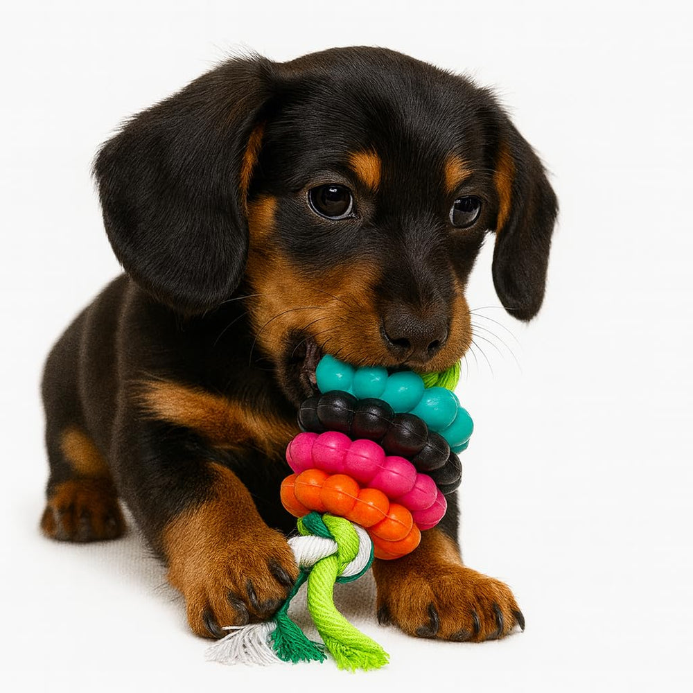 Jalousie: juguete peluche para perros pequeños, ideal para entrenamiento y recreo.