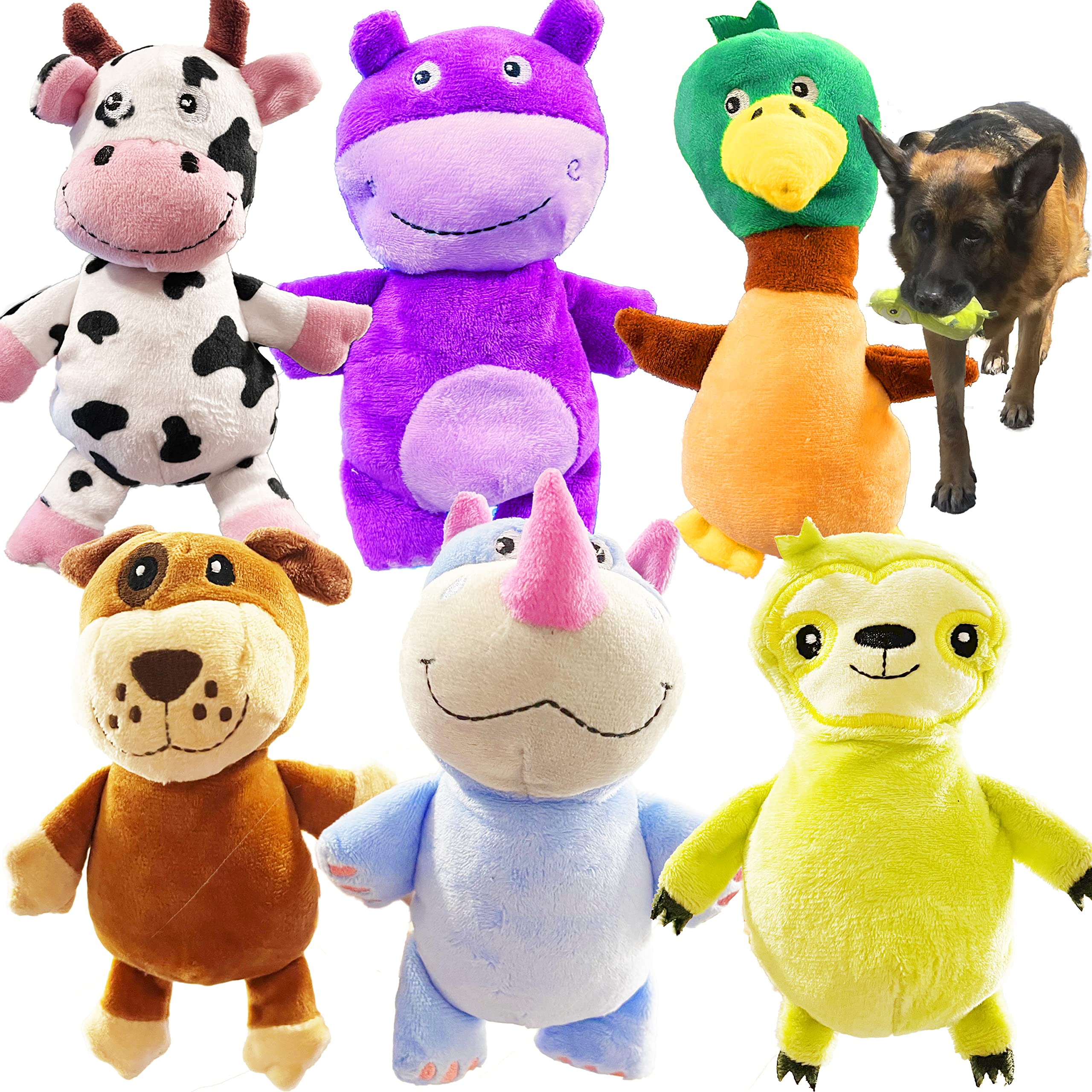 Jalousie juguete oso para perro con sonajero para juego prolongado