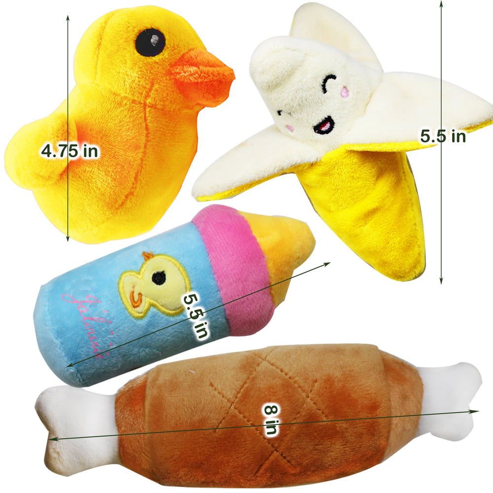 Jalousie juguetes peluche chirriante, costuras cosidas a mano para mayor durabilidad.