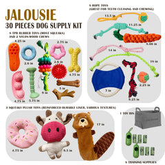 Jalousie: peluche con chirrido para perro, perfecto para juego y distracción.