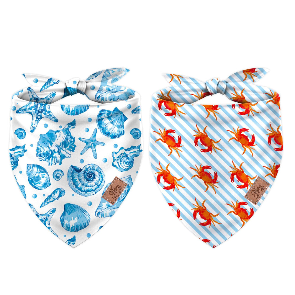 Bandana para perro de JarThenaAMCS, marina y doble cara, ajuste cómodo para paseos