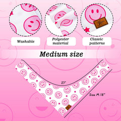 Bandana rosa con cuadros para perro, JarThenaAMCS, perfecto para fiestas y estilo diario.
