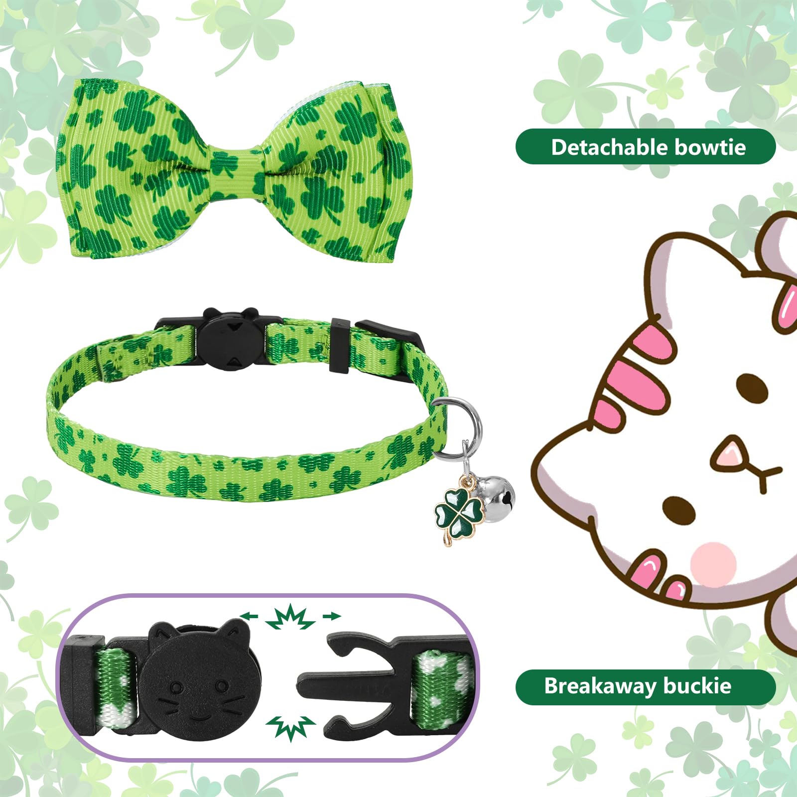 Collar ajustable JarThenaAMCS de 5-11 pulgadas, para diferentes tamaños.