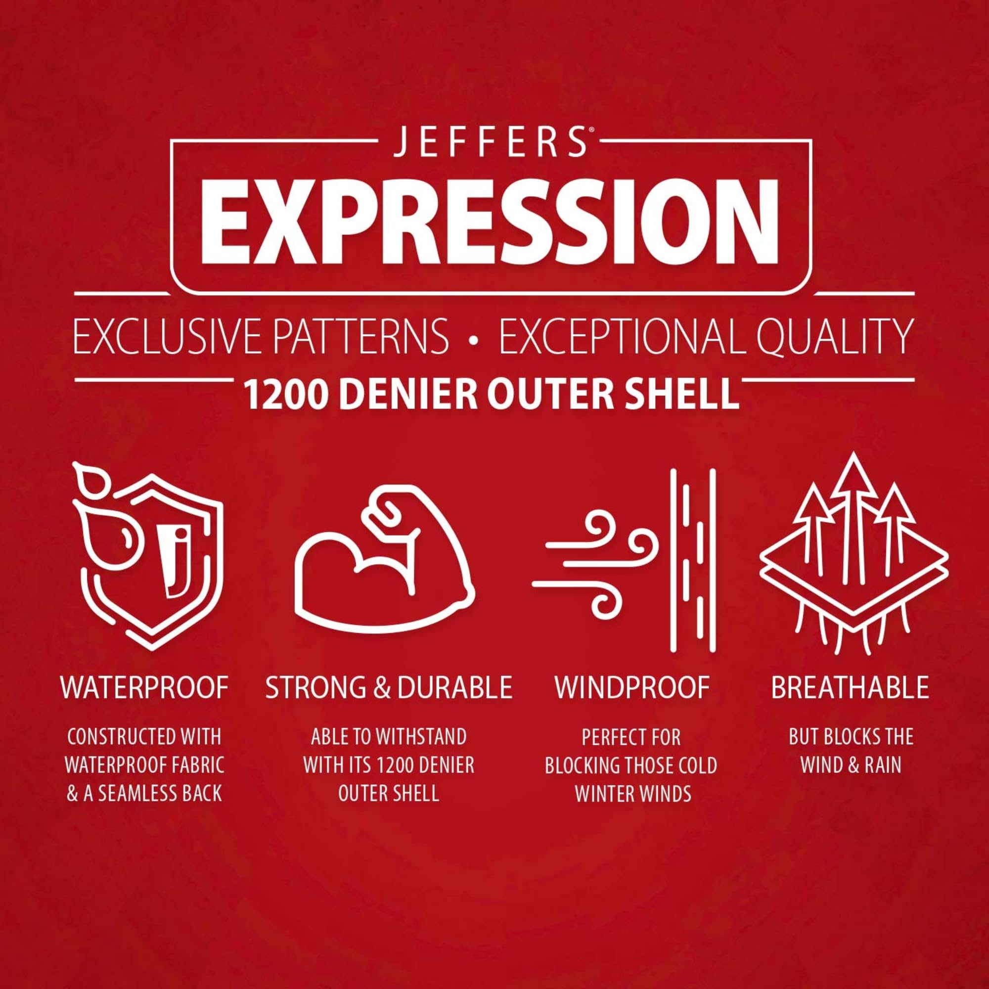 Manta impermeable Jeffers Expression 1200D para caballo, exterior resistente a climas adversos