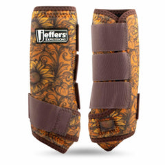 Botas de protección Jeffers Expression para patas delanteras, estabilidad y protección durante el entrenamiento.