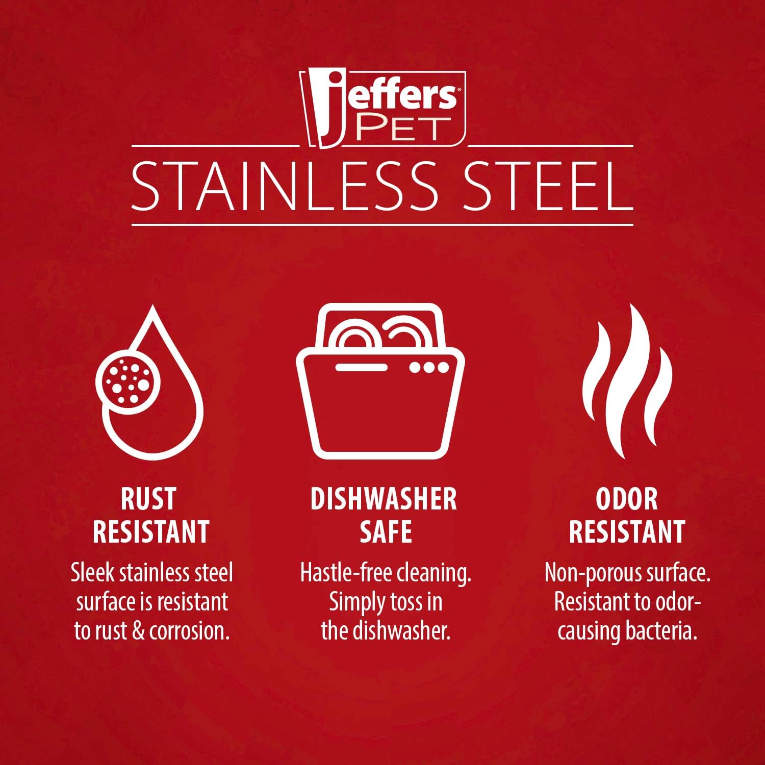 Jeffers plato versátil para interior y exterior, perfecto para comida o agua.