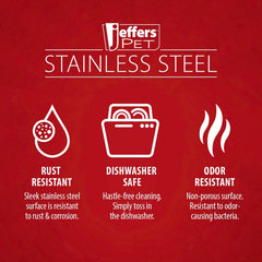 Jeffers plato versátil para interior y exterior, perfecto para comida o agua.