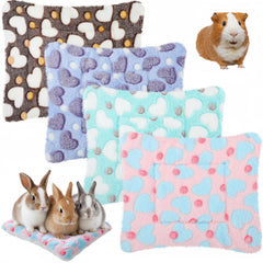 Jetec almohadilla cama para mascotas pequeñas, conjunto de 4 piezas, suave y cálida para dormir
