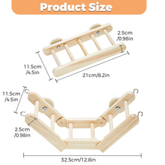 Jevnd plataforma para rata de madera ajustable, perfecta para explorar.