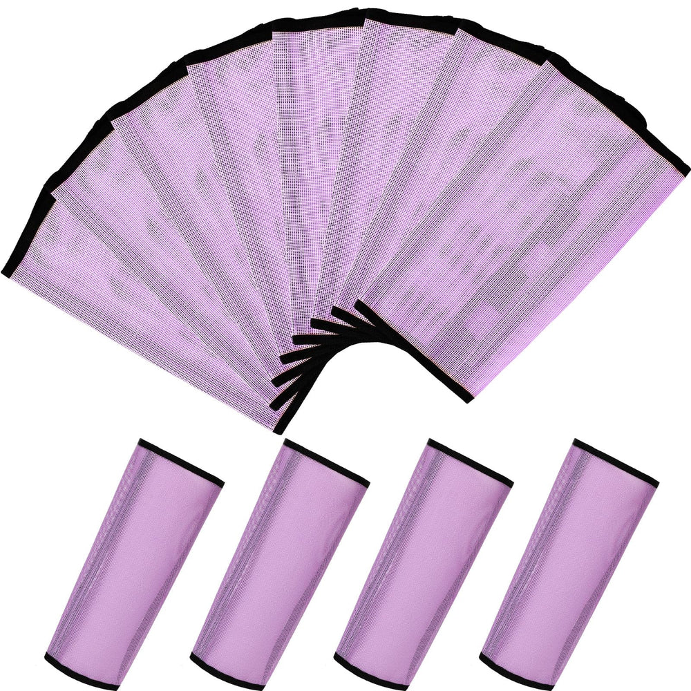Bota Jexine de malla para caballo color morado claro, ligera y cómoda para uso diario.
